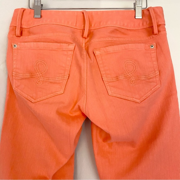 Lilly Pulitzer Coral Worth Straight Jean Pants Size 6 - Picture 5 of 10